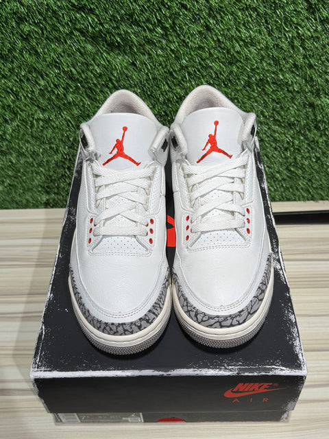 Jordan 3 Retro White Cement Reimagined Sz 7.5