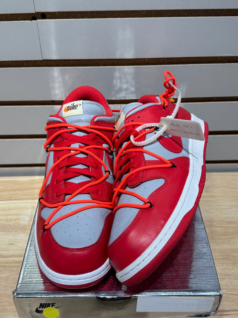 Nike Dunk Low Off-White University Red Sz 12.5