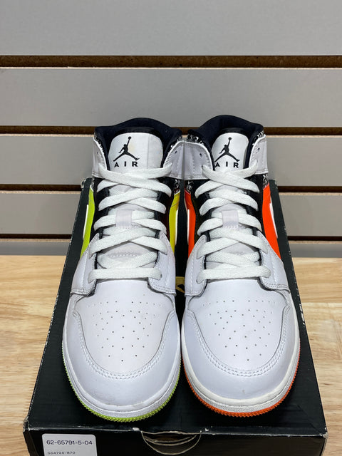 Jordan 1 Mid Composition Notebook (GS) Sz 6Y