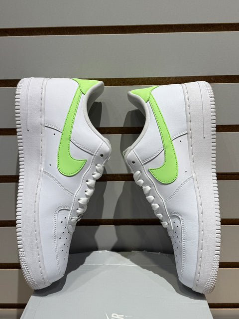 Nike Air Force 1 Low '07 White Lime Blast (Women's) Sz 9.5M