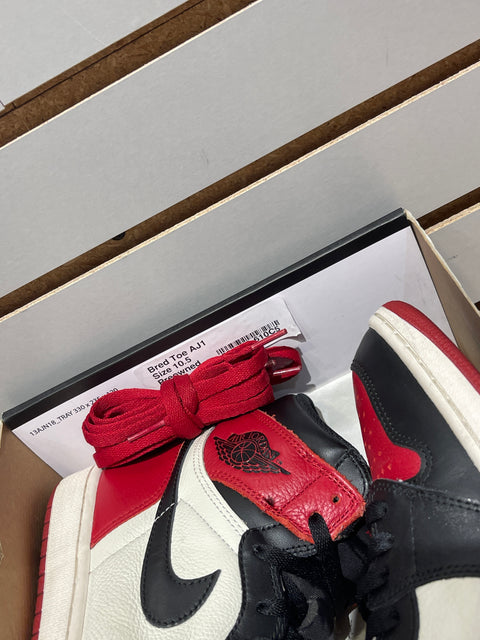 Jordan 1 Retro High Bred Toe Sz 10.5
