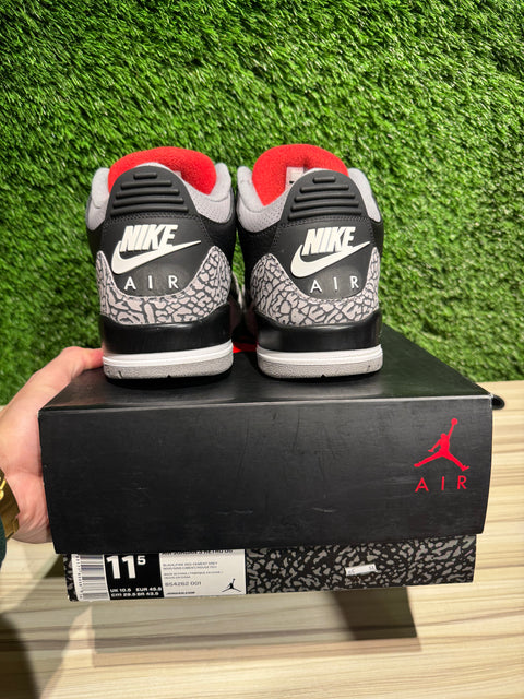 Jordan 3 Retro Black Cement (2018) Sz 11.5