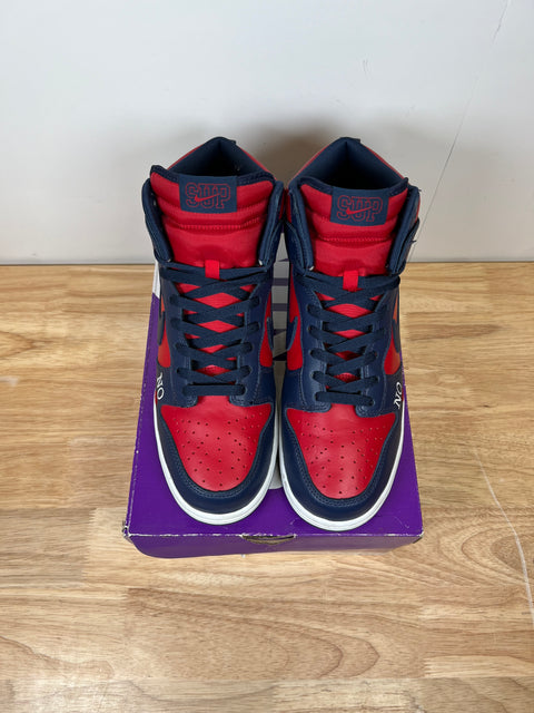 Supreme Navy By Any Means Necessary Nike SB Dunk High Sz 10