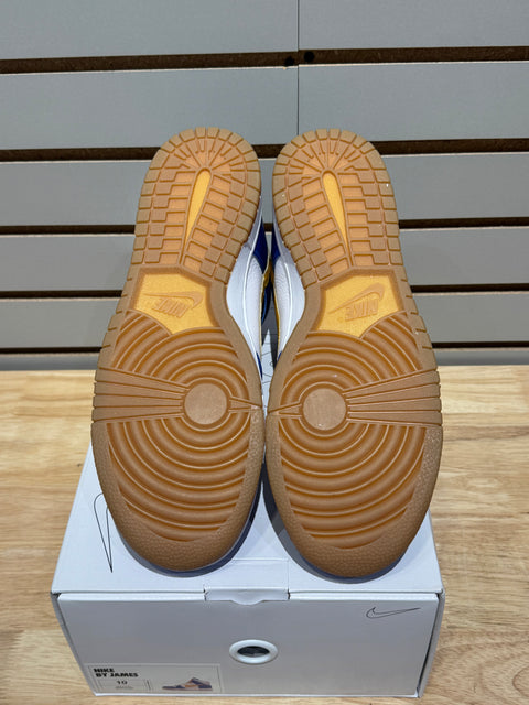Nike Dunk High Blue Yellow Gum By You Sz 10