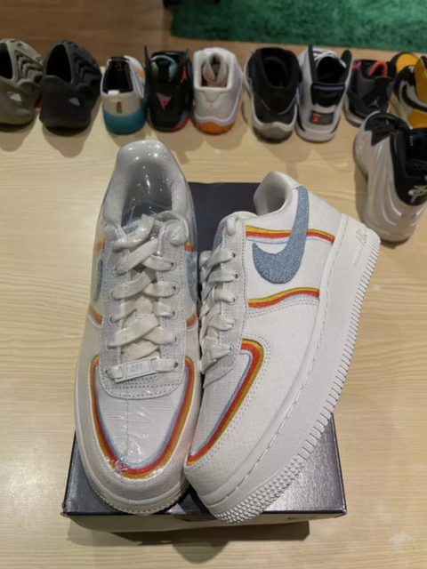 Nike Air Force 1 Low Sail Denim Swoosh (Women's)