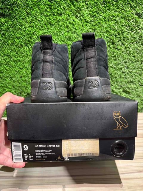 Jordan 12 Retro OVO Black Sz 9M