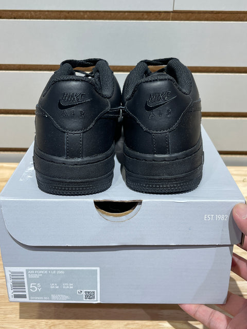 Nike Air Force 1 Low LE Black (GS) Sz 5.5Y