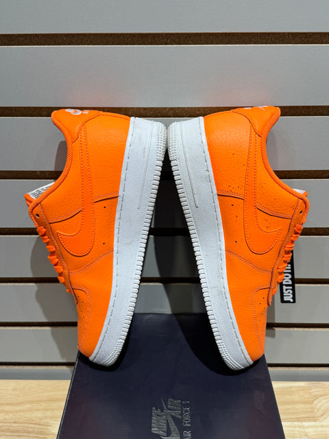 Nike Air Force 1 Low Just Do It Pack Orange Sz 9.5