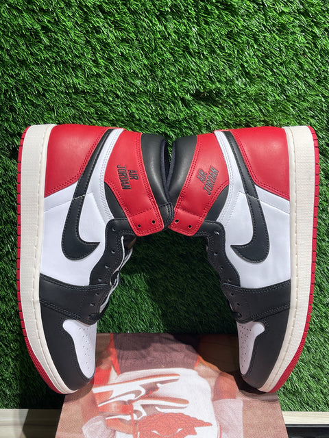 Jordan 1 Retro High OG Black Toe Reimagined Sz 12