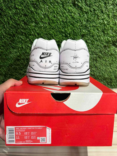 Nike Air Max 1 Tinker Schematic Sz 9.5...