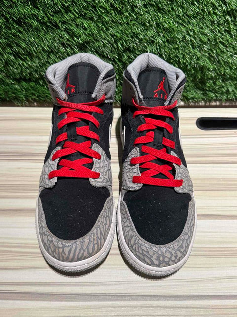 Jordan 1 Mid SE Elephant Print (GS) Sz 7Y