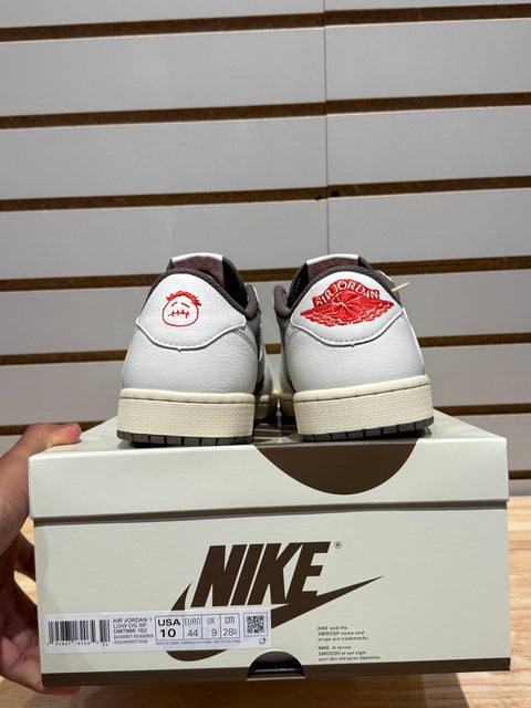 Jordan 1 Retro Low OG SP Travis Scott Reverse Mocha Sz 10M