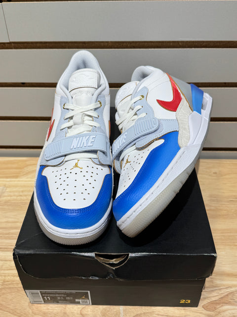 Jordan Legacy 312 Low White Game Royal University Red Sz 11