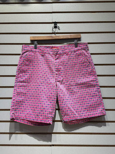Supreme Work Short (SS19) Magenta Foulard Sz 34