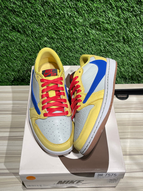 Jordan 1 Retro Low OG SP Travis Scott Canary (Women's) Sz 6M/7.5W