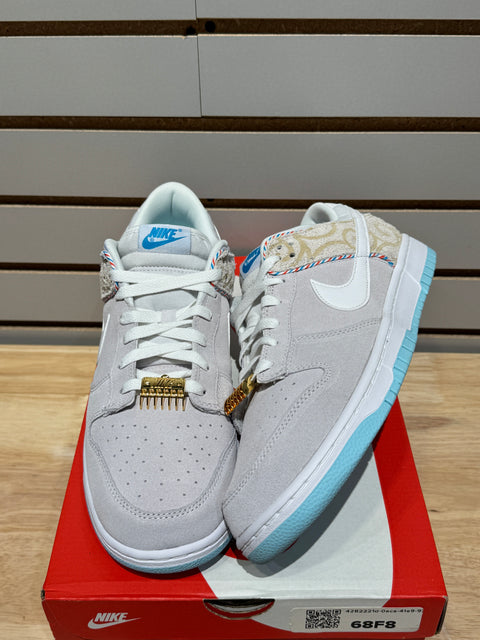 Nike Dunk Low SE Barber Shop Grey Sz 11