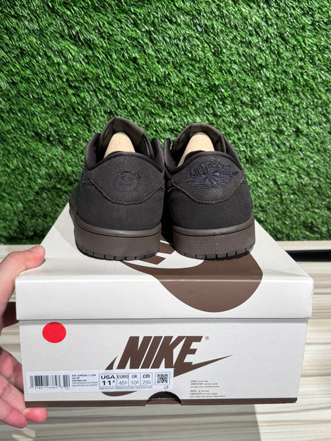 Jordan 1 Retro Low OG SP Travis Scott Velvet Brown Sz 11.5