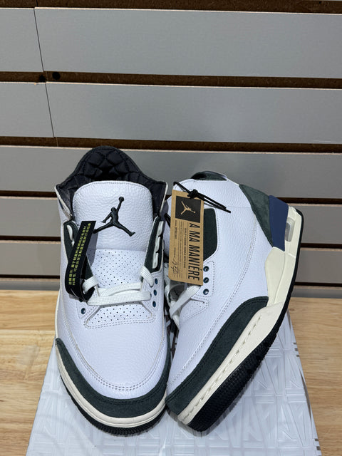 Jordan 3 Retro OG SP A Ma Maniére Diffused Blue Diffused Blue Sz 9