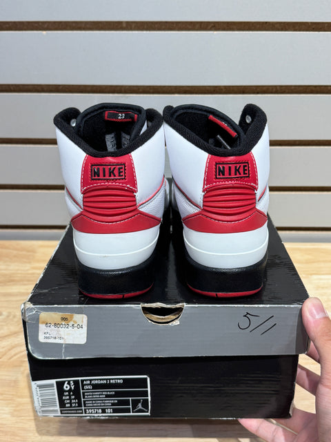 2010 Air Jordan 2 II Retro Chicago Sz 6.5Y