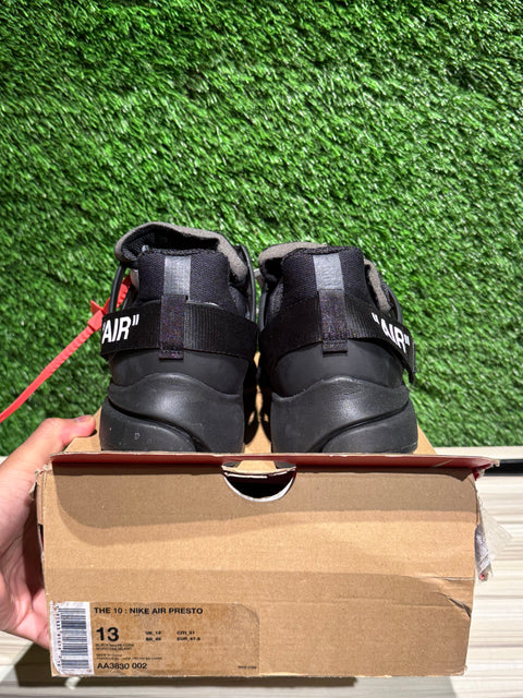 Nike Air Presto Off-White Black (2018) Sz 13M