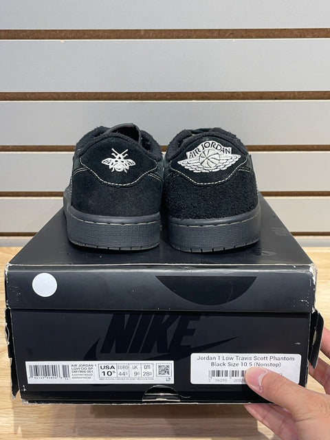 Jordan 1 Retro Low OG SP Travis Scott Black Phantom Sz 10.5