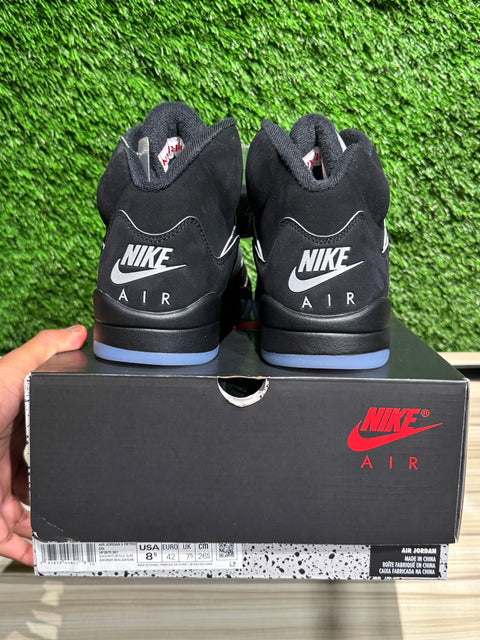 Jordan 5 Retro OG Black Metallic Reimagined Sz 8.5M