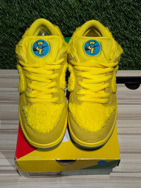 Nike SB Dunk Low Grateful Dead Bears Opti Yellow Sz 9M.
