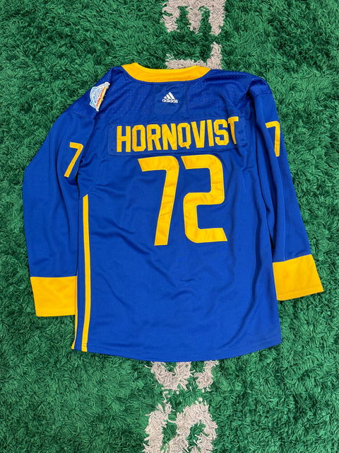 2016 Adidas World Cup of Hockey Hornqvist #72 Sweden Jersey Sz 52