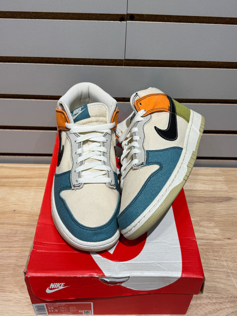 Nike Dunk Mid Pale Ivory Multi Sz 10