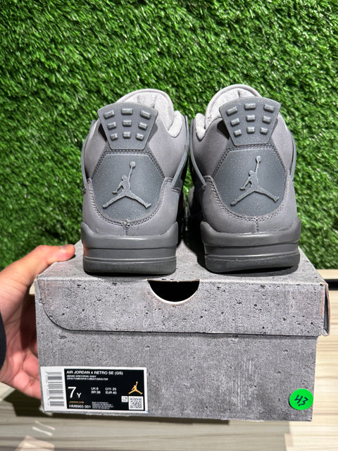 Jordan 4 Retro SE Paris Olympics Wet Cement (GS) Sz 7Y