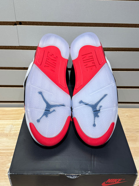 Jordan 5 Retro Fire Red Black Tongue (2025) Sz 12