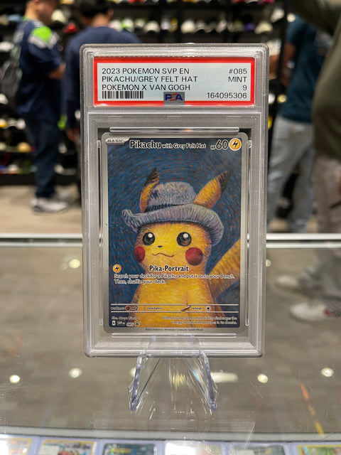 Pokémon PSA 9 Pikachu With Grey Felt Hat #085 Van Gogh Promo 2023 English