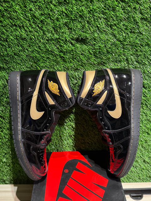 Jordan 1 Retro High Black Metallic Gold (2020) Sz 8.5