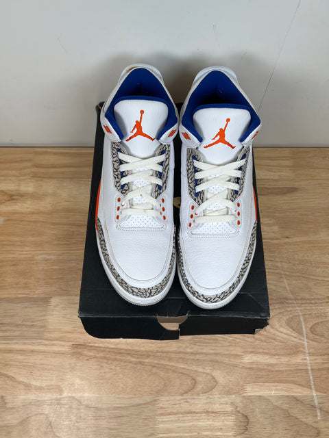 Knicks Air Jordan 3 Sz 12