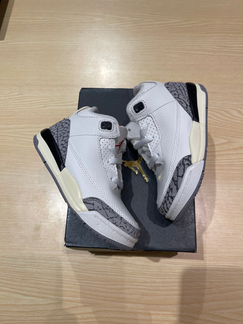 DS Reimagined White Cement Jordan 3 Sz 8C