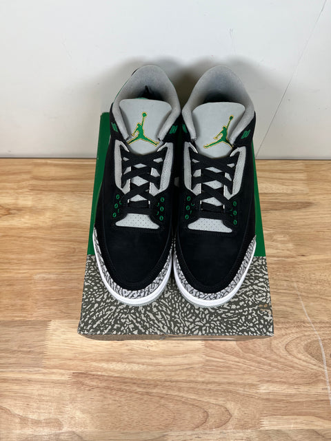 DS Pine Green Air Jordan 3 Sz 9.5