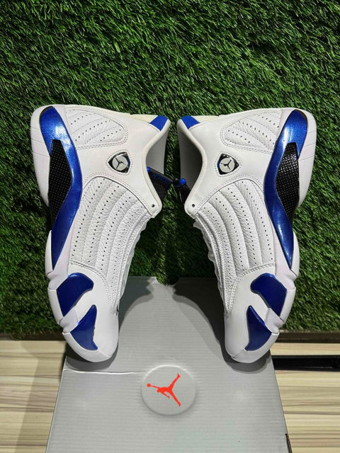 Jordan 14 Retro White Hyper Royal Sz 8.5M