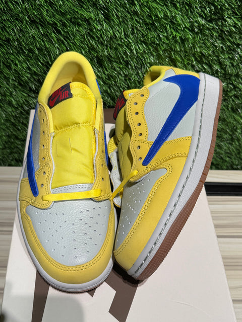 Jordan 1 Retro Low OG SP Travis Scott Canary (Women's) Sz 6M/7.5W