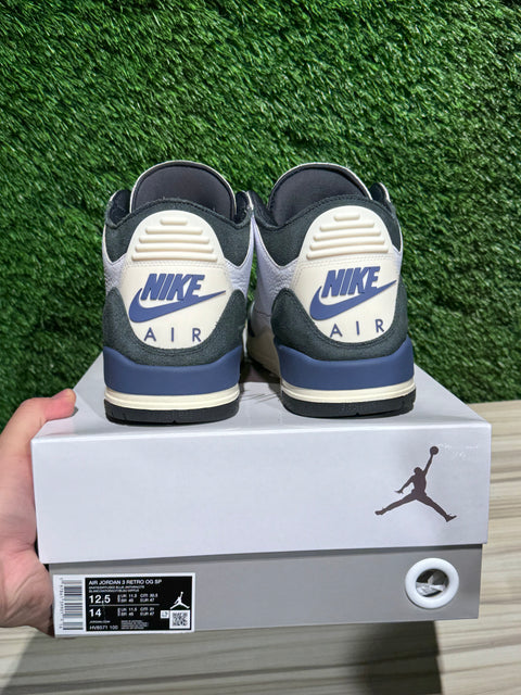 Jordan 3 Retro OG SP A Ma Maniére Diffused Blue Sz 12.5M
