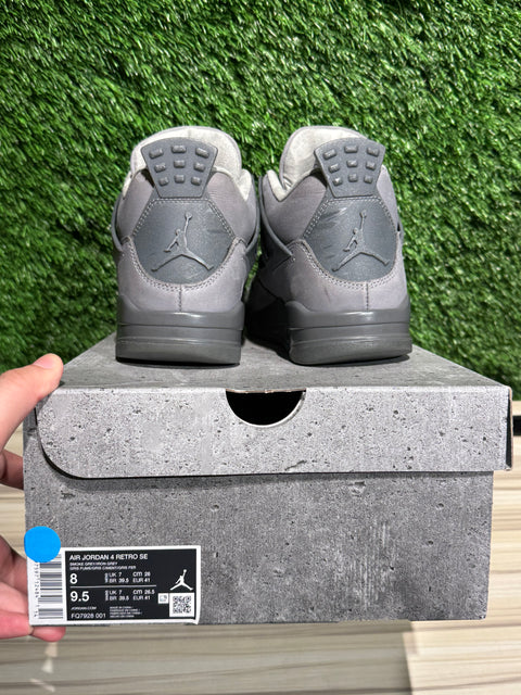 Jordan 4 Retro SE Paris Olympics Wet Cement Sz 8M