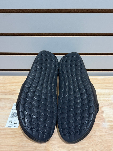 adidas Adilette Boost Slides Black White Stripes Sz 11