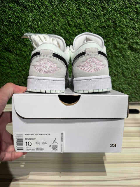 Jordan 1 Low SE Barely Green (Women's) Sz 10W/8.5M