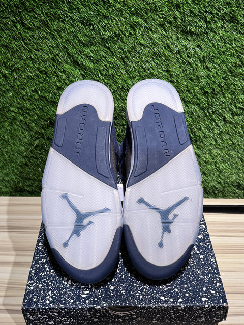 Jordan 5 Retro Midnight Navy Sz 13
