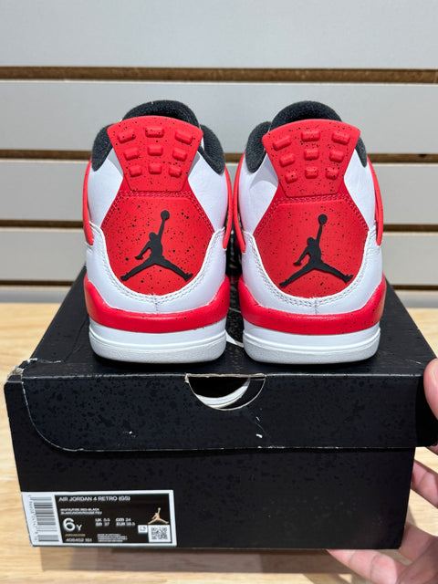 Jordan 4 Retro Red Cement (GS) Sz 6Y