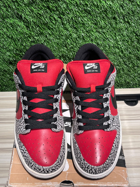 Nike SB Dunk Low Supreme Red Cement (2012) Sz 10.5M