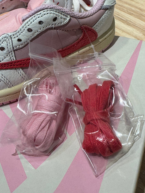 Jordan 1 Retro Low OG SP Travis Scott Sail Tropical Pink (PS) Sz 11c