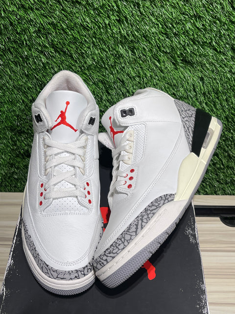 Jordan 3 Retro White Cement Reimagined Sz 10M