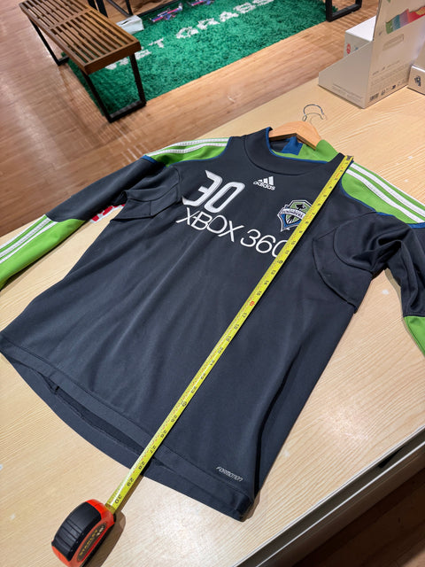 Player Issue Adidas Seattle Sounders Soccer Long Sleeve #30 Mock Crewneck Sz L