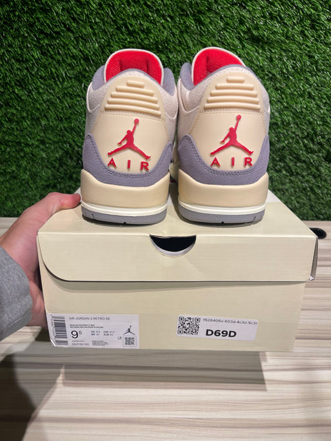 Jordan 3 Retro Muslin Sz 9.5M