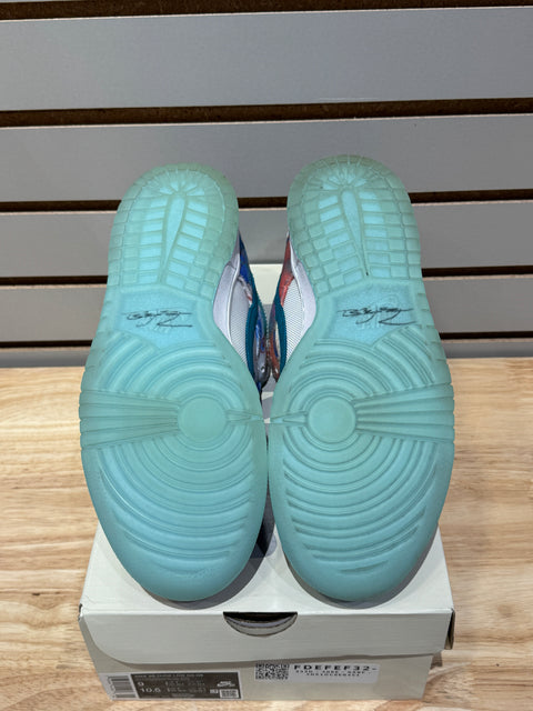 Nike SB Dunk Low Futura Laboratories Bleached Aqua Sz 9